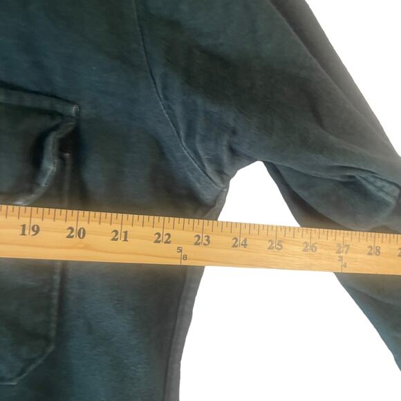 Cabela's Men's Size Large Tall Green Flannel Heavy Outdoor Button Up - Picture 8 of 9